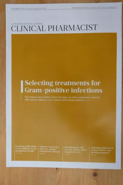 Clinical Pharmacist Magazine, Vol.9, No. 9, September 2017, Gram+ infections