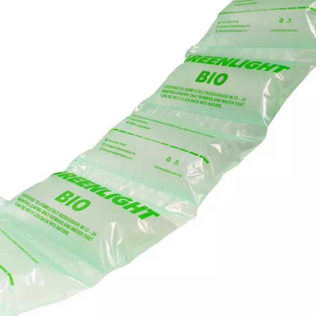 CUBIC FT / FEET BIODEGRADABLE AIR PILLOWS CUSHIONS VOID LOOSE FILL 100x200mm