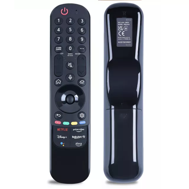 MR22GA Ersatz Infrarot Fernbedienung AKB76039901 für LG Magic TV Alexa