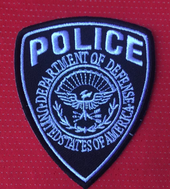 United States Police Department Of Defense Us Flag Badge Iron Sew On Patch
