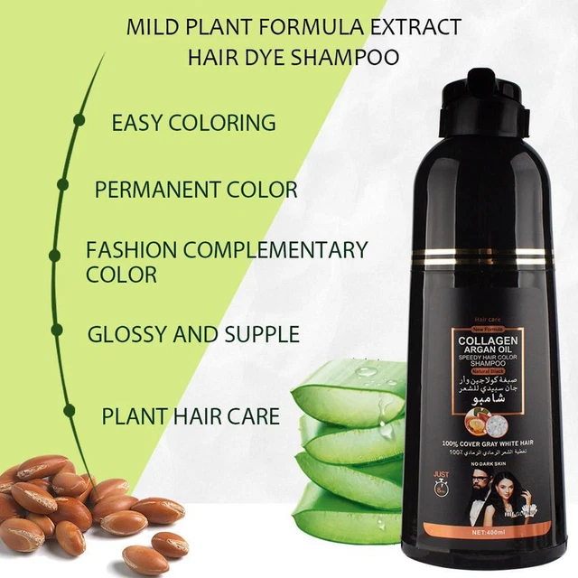 MAGIC BLACK HAIR Shampoo-Hair Dye,cover Grey Hair 2023 M9L8 £13.94