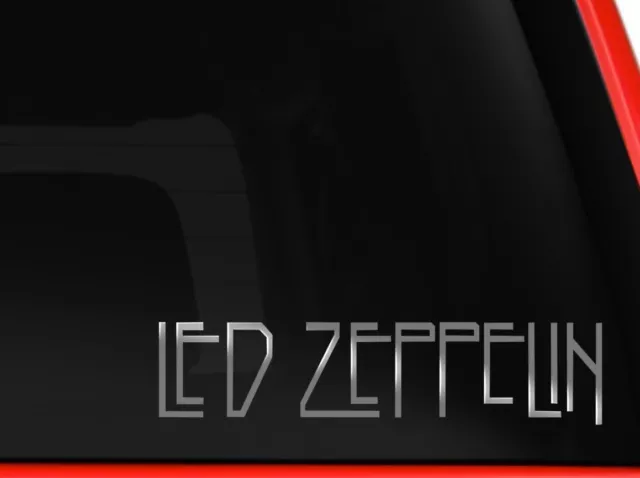 Led Zeppelin Rock Band Car Window Vinyl Decal Sticker (Silver 8 inches)