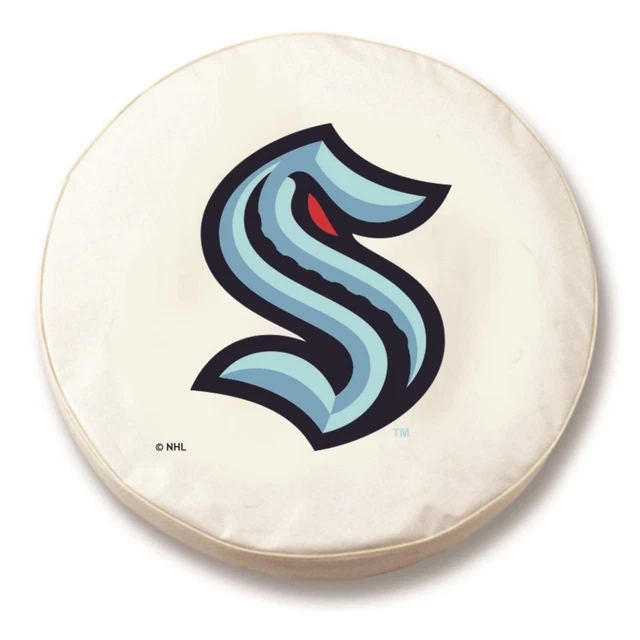 Holland Bar Stool Tire Cover With White Vinyl Finish TCCSeaKrkWT