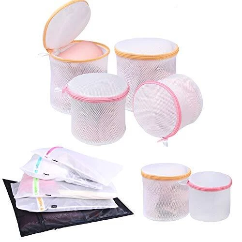 Set Of 11 Mesh Laundry Bags5 Fine Laundry Wash Bags And 6 Bra Wash Bags