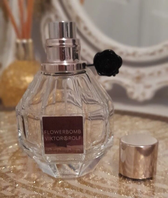 Victor & Rolf Blumenbombe leere Parfümflasche Eau De Parfum Made in France 4"