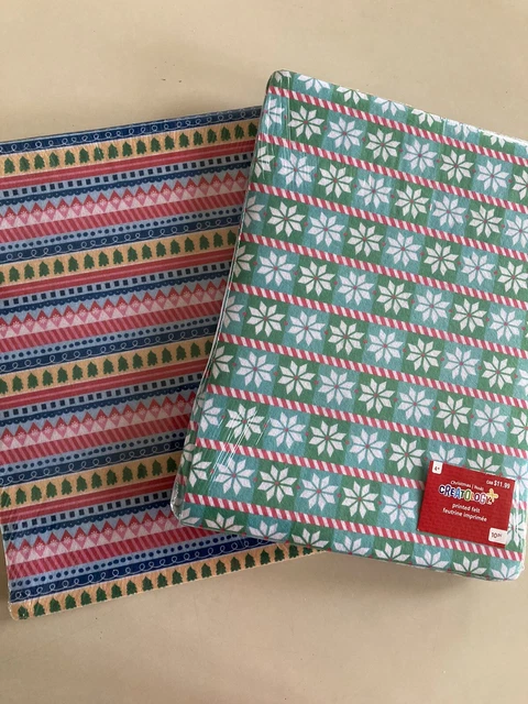 Navidad - Hojas de fieltro impresas - Paquete de 10 - 9 in. x 12 in. Diseño de tu elección