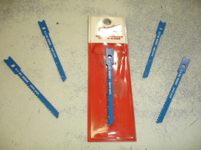 (5) Milwaukee Jigsaw Blades 2-3/4" 12 TPI 48-42-0650 $9 Swiss Made Narrow