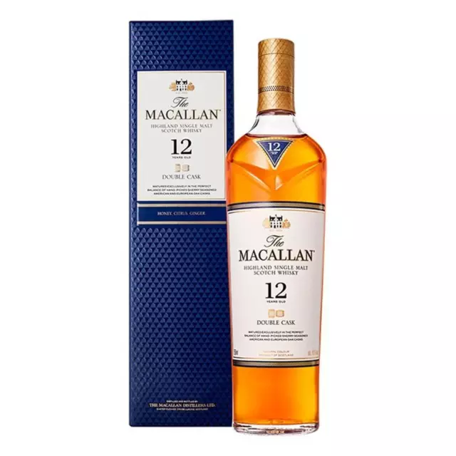 Macallan 12 Year Old Double Cask Whisky 70Cl Single Malt Scotch Whiskey Spirits