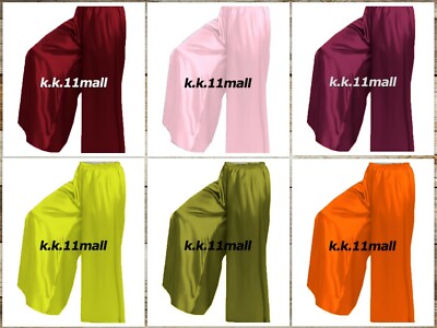 Aladdin Halloween Pantalone ALADDIN Largo Boho Raso Ventre Danza Palazzo Plus Misura S19 