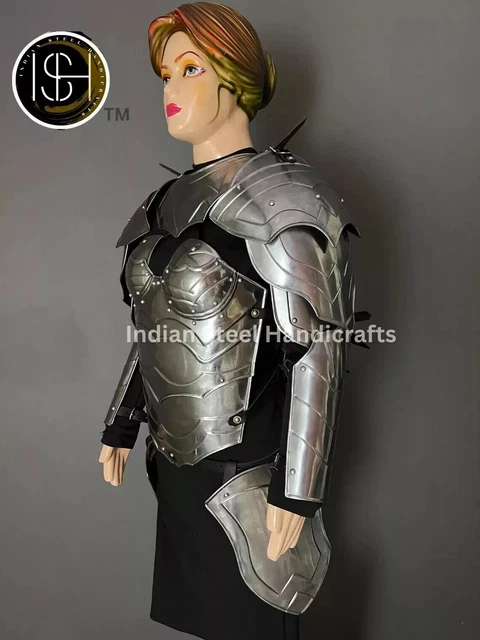 HALLOWEEN MEDIEVAL KNIGHT Lady Armor Fantasy Female Armor Cosplay Larp ...