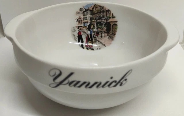 Bol Ancien Porcelaine Limoges - Sainte Vierge De Lourdes, Prénom