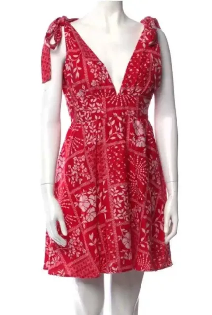 HOUSE OF HARLOW 1960 Red & White Mini Dress - Size Large - NEW w/ Tags!