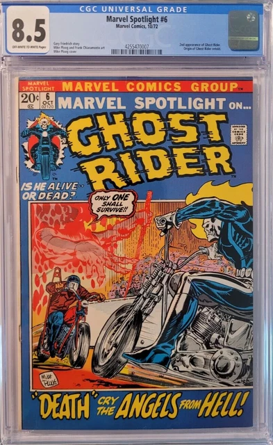 1972 Marvel Spotlight 6 CGC 8.5 2nd Appearance of Ghost Rider and Origin Retold.
