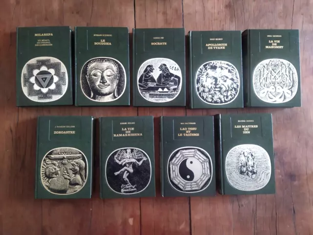 Lot De 9 livres rares " les grands initiés " Édition Illustrée Robert Laffon9