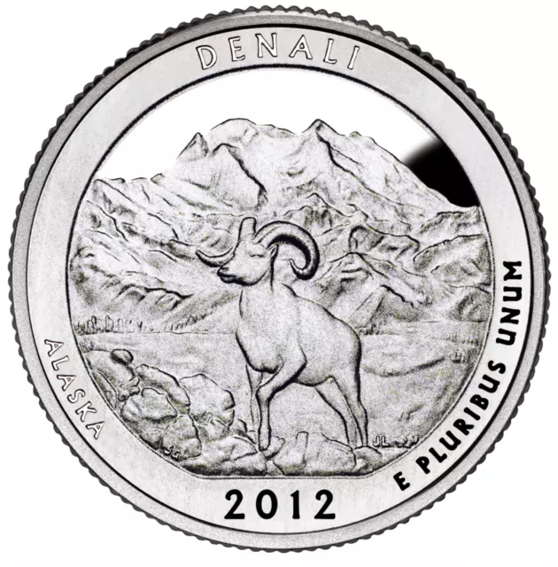 US QUARTER DOLLAR UNC 2012 ALASKA DENALI NAT PARK S P D Mint COINS