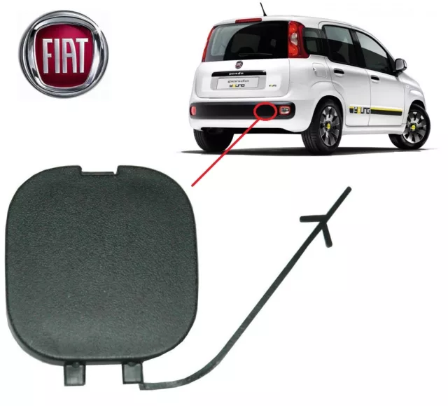 Abschlepphaken Abdeckung Stoßstange vorne passt für Fiat PANDA