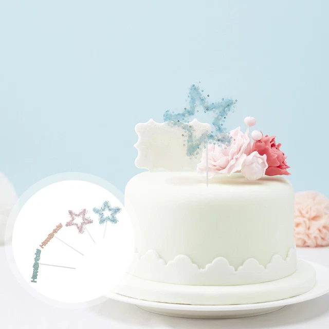 2 juegos todo feliz cumpleaños Cupcake Toppers malla Star Decors