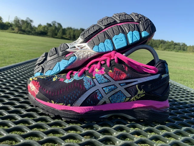 Asics gel kayano 23 discount women's black silver pink glow
