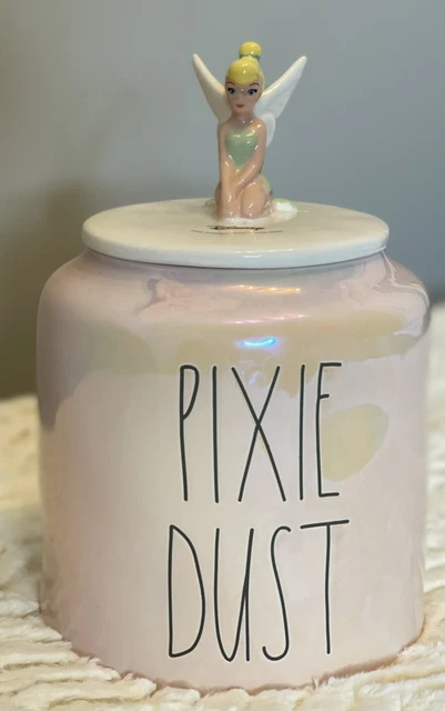 Disney Tinker Bell "Pixie Dust" Canister by Rae Dunn Disney Tinker Bell "Pixie Dust" Canister by Rae Dunn