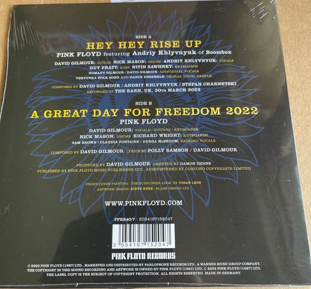 Pink Floyd Hey Hey Rise Up Text Deutsch PINK FLOYD - Hey Hey Rise Up 7" Vinyl Und Cd Single - 1. Neue Musik In