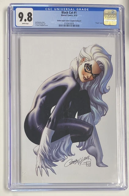 CGC 9.8 | 2019 Black Cat #1 J. Scott Campbell Virgin Variant Cover Edition B