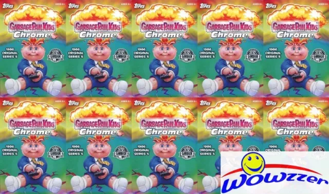 (10) 2022 Topps Garbage Pail Kids CHROME Series 5 EXCLUSIVE Sealed HANGER Box