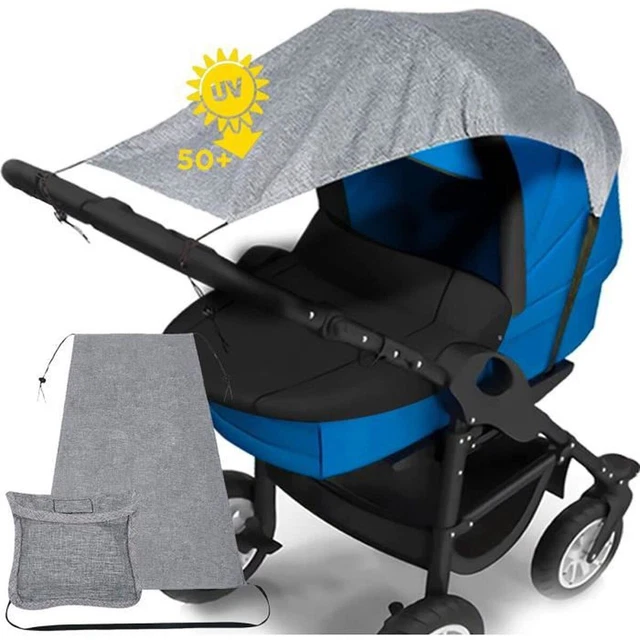 Pare Soleil Universel Pour Poussette Protection Anti Uv Bébé Réglable +sac