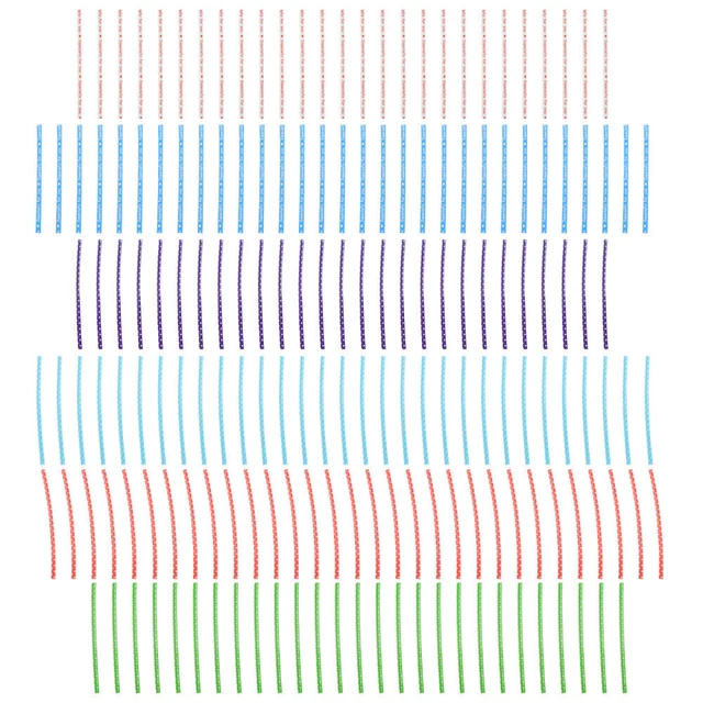 6 paquetes Food Bag Sealing Tie Strap Bunter Binding Sealing Wire (color mixto)