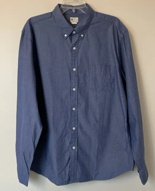 Mens XL Sunwashed Oxford Tailored By JCrew Long Sleeve Button Down