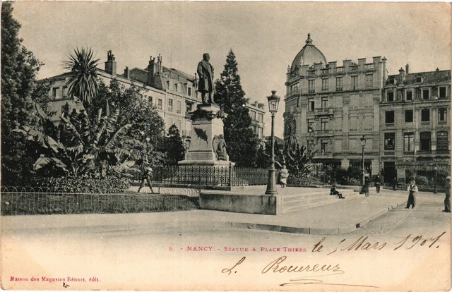 CPA Nancy-Statue & Place Thiers (187185)