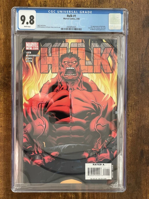 Hulk #1 - CGC 9.8 - 1st App Red Hulk (Harrison Ford) - Thunderbolts - Marvel
