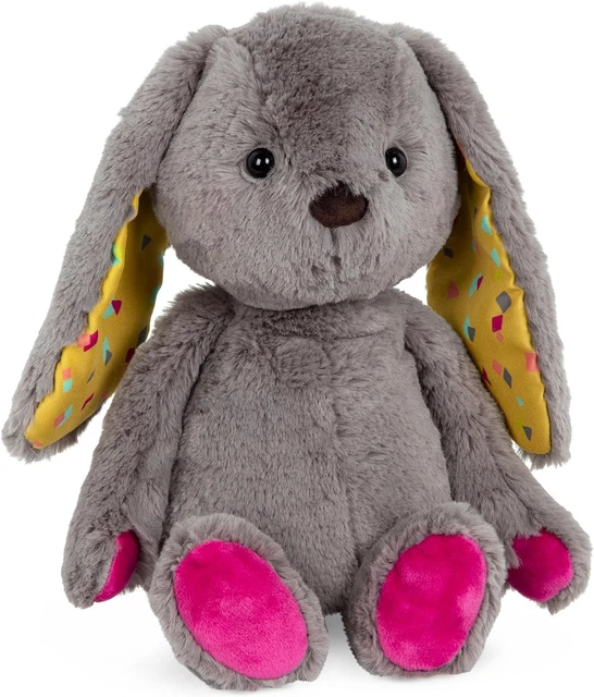 JellyCat Peluche Coniglietto Lunghe Orecchie Con Fiori, Argento - 31 Cm - Morbidissimo E Dolce Peluche 39506 Zoom