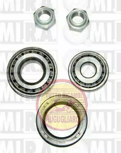 Kit cuscinetti cuscinetto paraolio dado ruota mozzo anteriore Fiat 500 R - 126