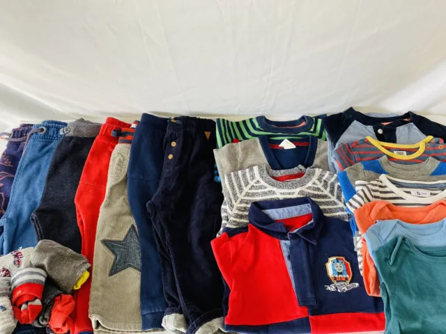 Baby Boy Large Clothes Bundle X 18 Items Plus Bonus Socks ~ Age: 12-18 Months