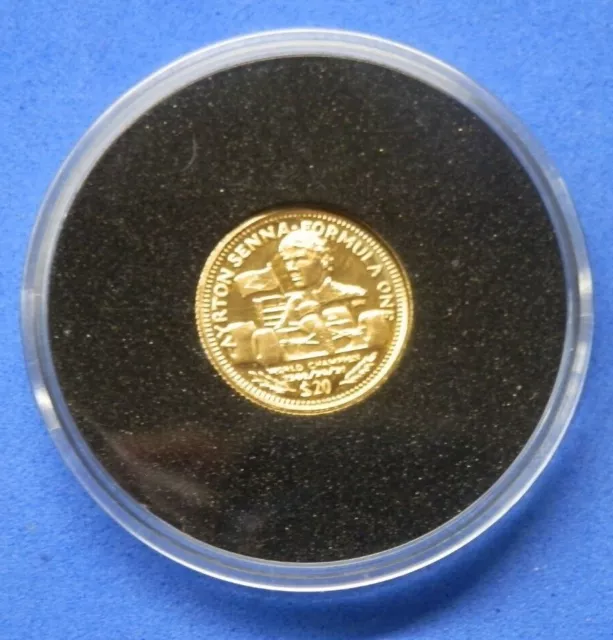 1/25oz .999 Fine World's Smallest Gold Coins F1 Champion Racing Drivers See Menu
