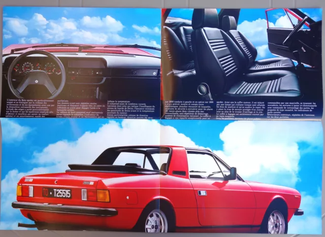 Lancia BETA Spyder - pub publicité prospectus