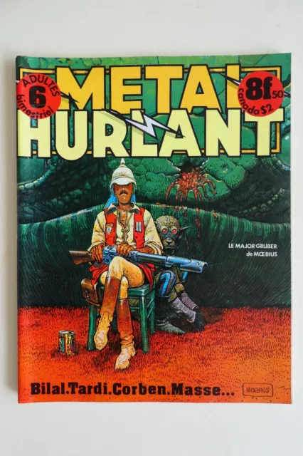 1976 Magazine METAL HURLANT n°6  Moebius Druillet Corben Serge Clerc Bodé - TTBE