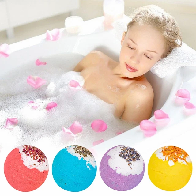 Balls Balls Oil Bath Gift Four Of Bubble Dried Bath Flower Box Bathroom Product