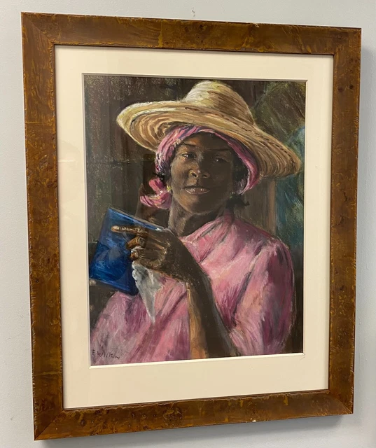 EMMA WILKINS (SAVANNAH, GA Artist) Pastel of an African American Woman