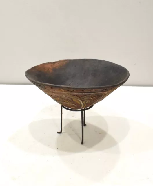 Papua New Guinea Sawos Pottery Sago Kamana Bowl Sepik 3