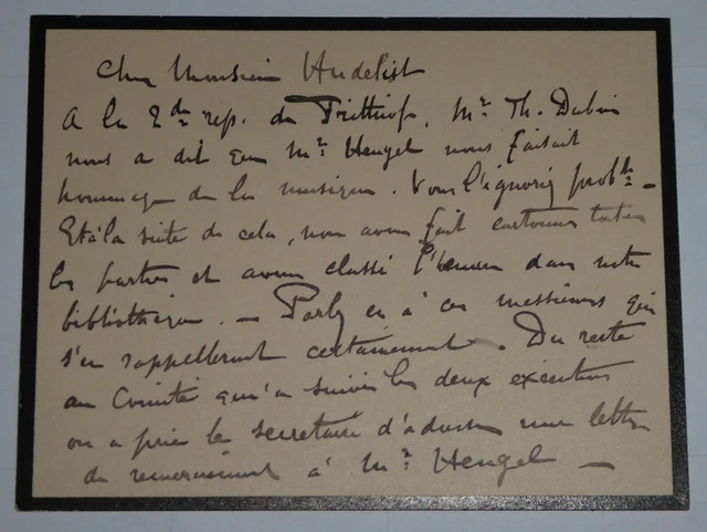 Paul VERLAINE - lettre autographe signée - Livres, Autographes, Papiers Paul VERLAINE - lettre autographe signée - Livres, Autographes, Papiers