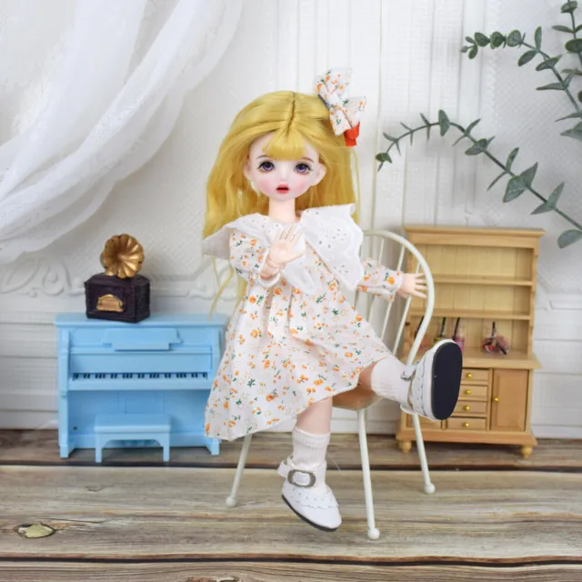 Bambola bambini per ragazze 30 cm bambole BJD principessa 12 pollici donna con vestiti giocattoli fai da te 4
