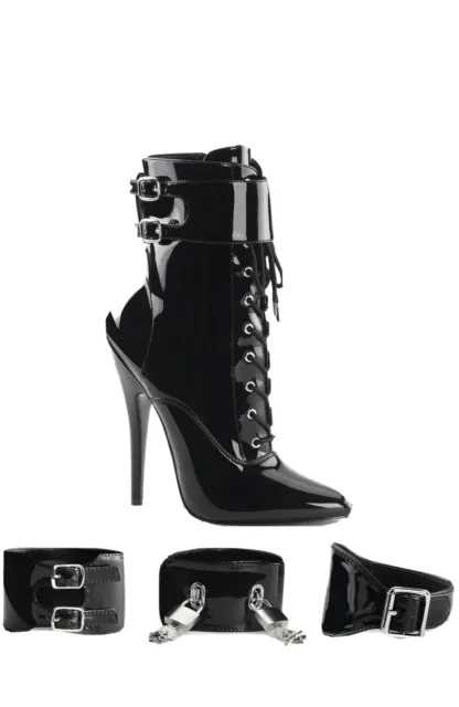Pleaser Devious DOMINA-1023 6 Inch Ankle Boot With Interchangeable Ankle