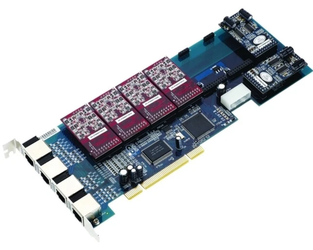 ATCOM AX-E1600P - Card Pci-E Of 16 Ports Fxo / FXS for Systems Asterisk