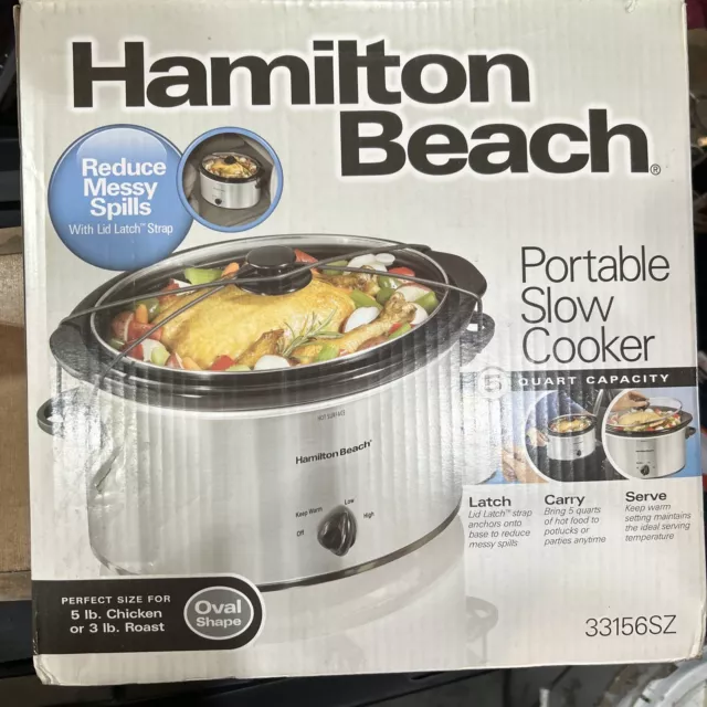 MODEL 33150 ONLY! Hamilton Beach 5-quart Slow Cooker replacement part lid/cover