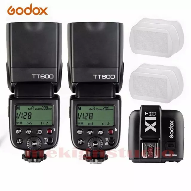 Godox TT600 2.4G Wireless Speedlite Flash For Canon /  X1T-C Transmitter Kit New