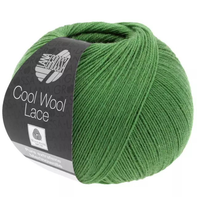 Wolle Kreativ! Lana Grossa - Cool Wool Lace - Fb. 35 grün 50 g