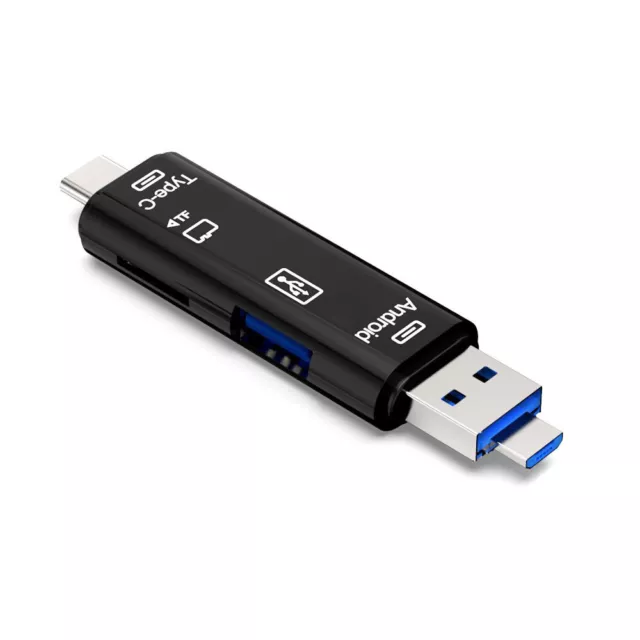 USB / USB Type C 3.1 / MicroUSB External Micro SD Card Reader OTG Adapter