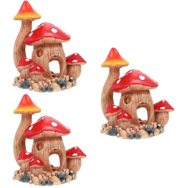 3x Tank Cave Ornament Reptil Amphibien Lebensraum Decor