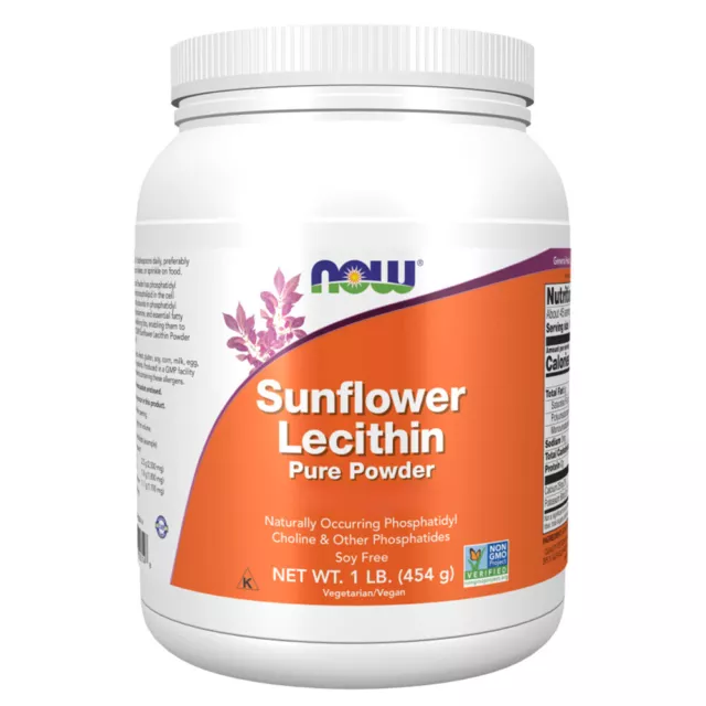 Now Foods, Sunflower Lecithin Pure Powder, 454g - Blitzversand